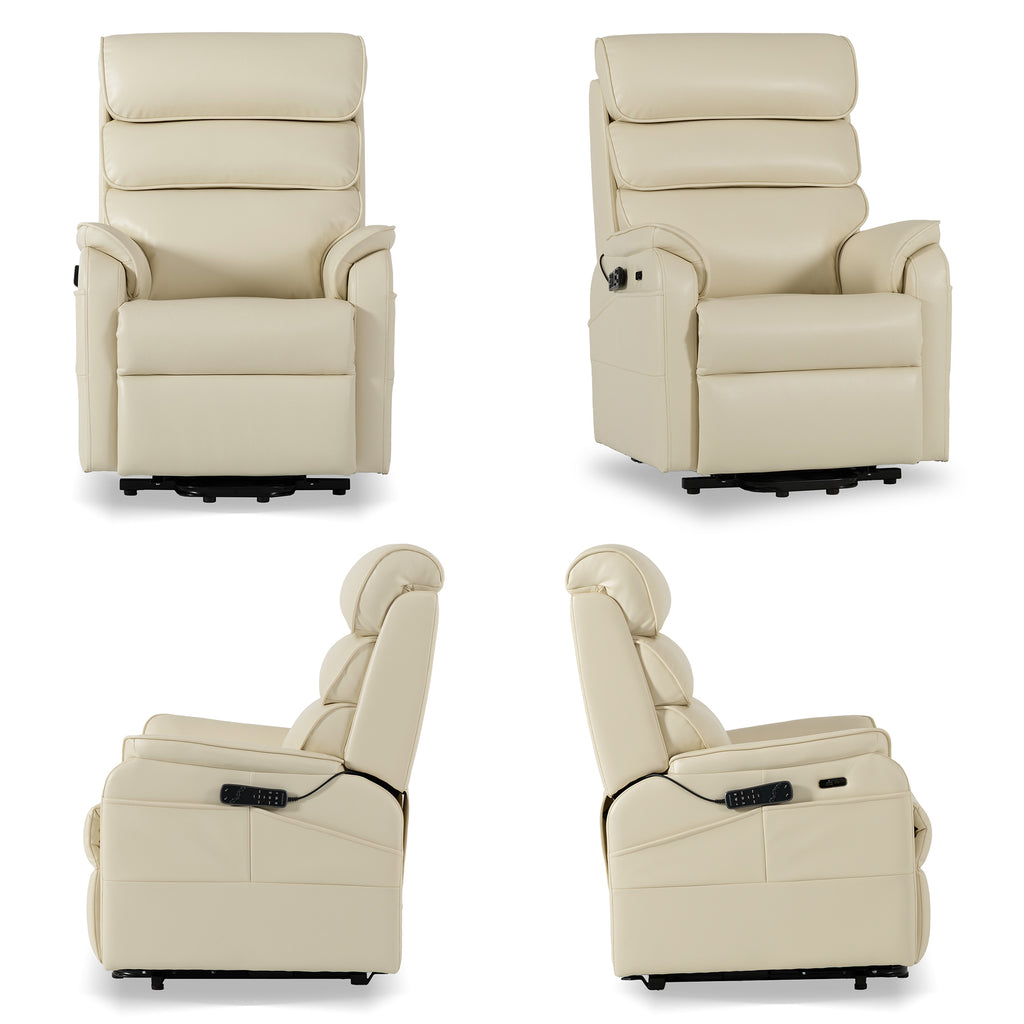 9188S Pro Small Power Lift Recliner – 300 lb, Triple Motor, All-in-One Remote, Lay Flat, Heat & Massage