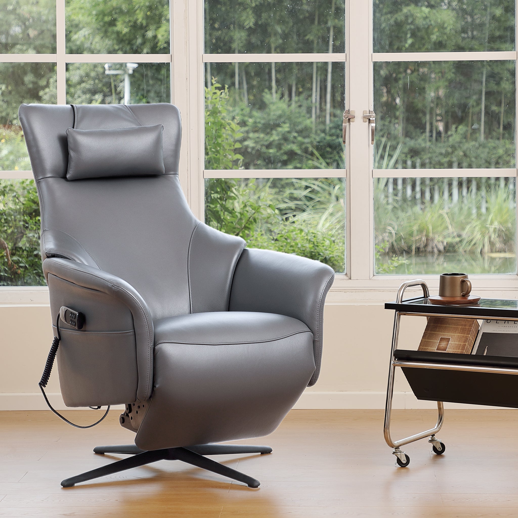 K1 Swivel Power Lift Recliner Chair With Magnetic Remote