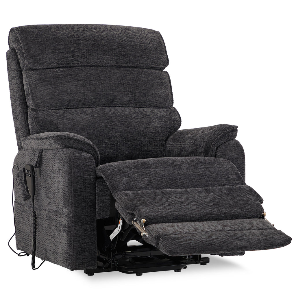 Recliner Chair Big And Tall With Extended Footrest, Wide Seat, Lay Flat