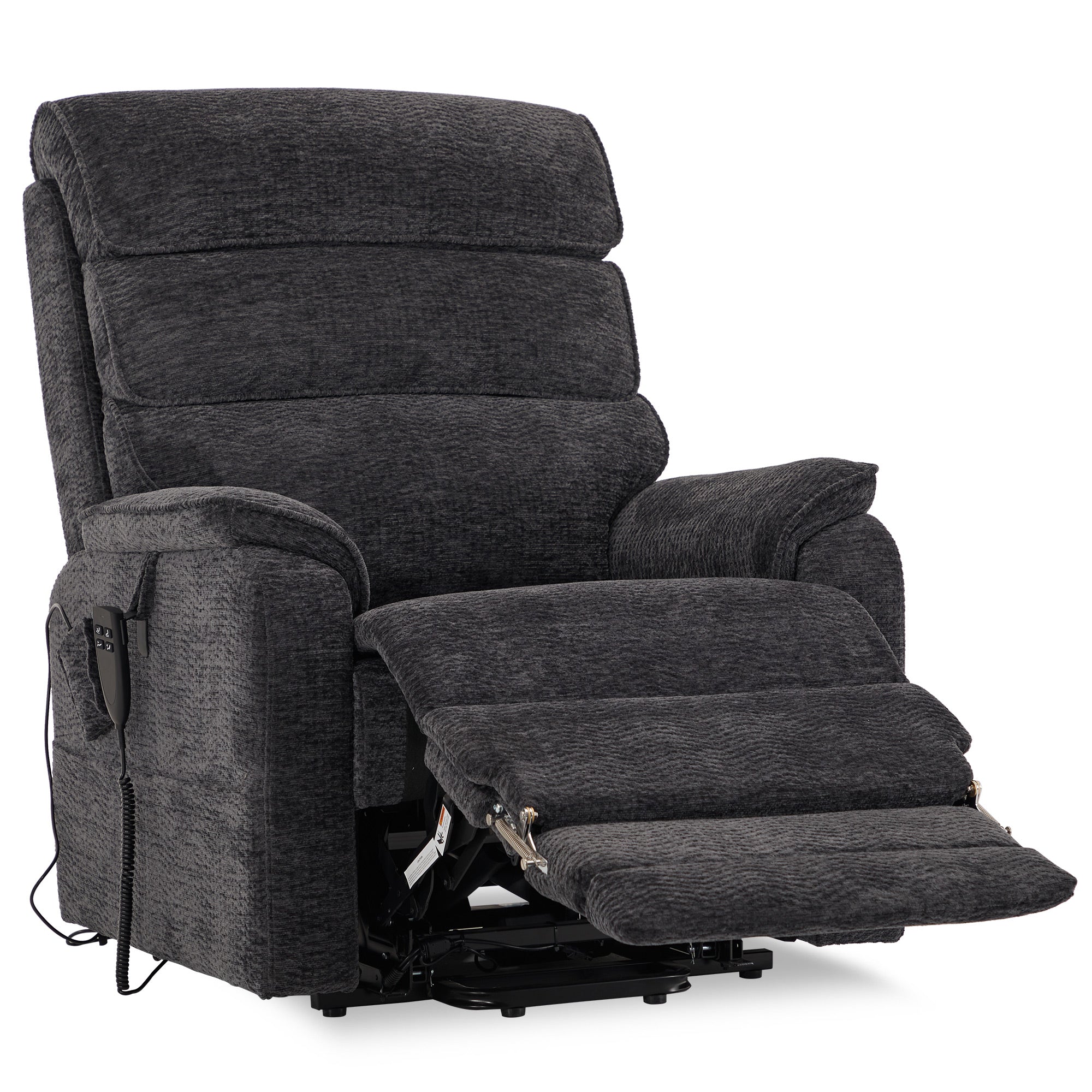 Recliner Chair Big And Tall With Extended Footrest, Wide Seat, Lay Flat