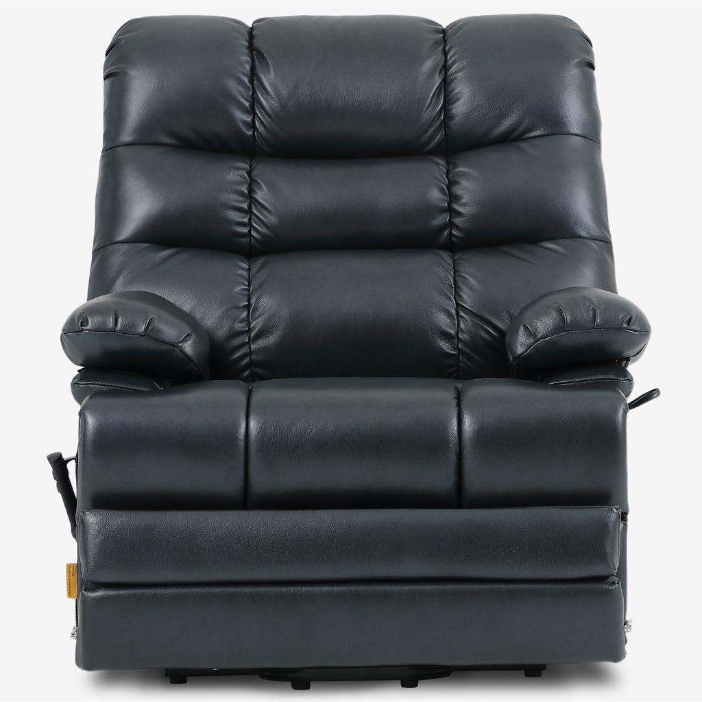 Big And Tall Leather Recliner Chair - 400 Lbs, Extended Footrest