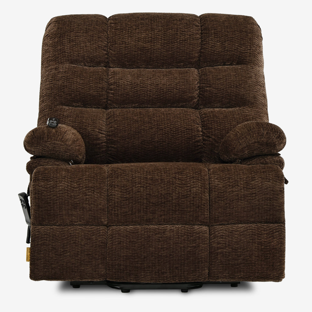 9205 EW500 Extra-Wide Big Man Power Lift Recliner - Triple Motor, 500 LBS, Heat & Massage