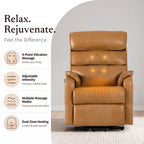 9188S Pro Small Power Lift Recliner – 300 lb, Triple Motor, All-in-One Remote, Lay Flat, Heat & Massage