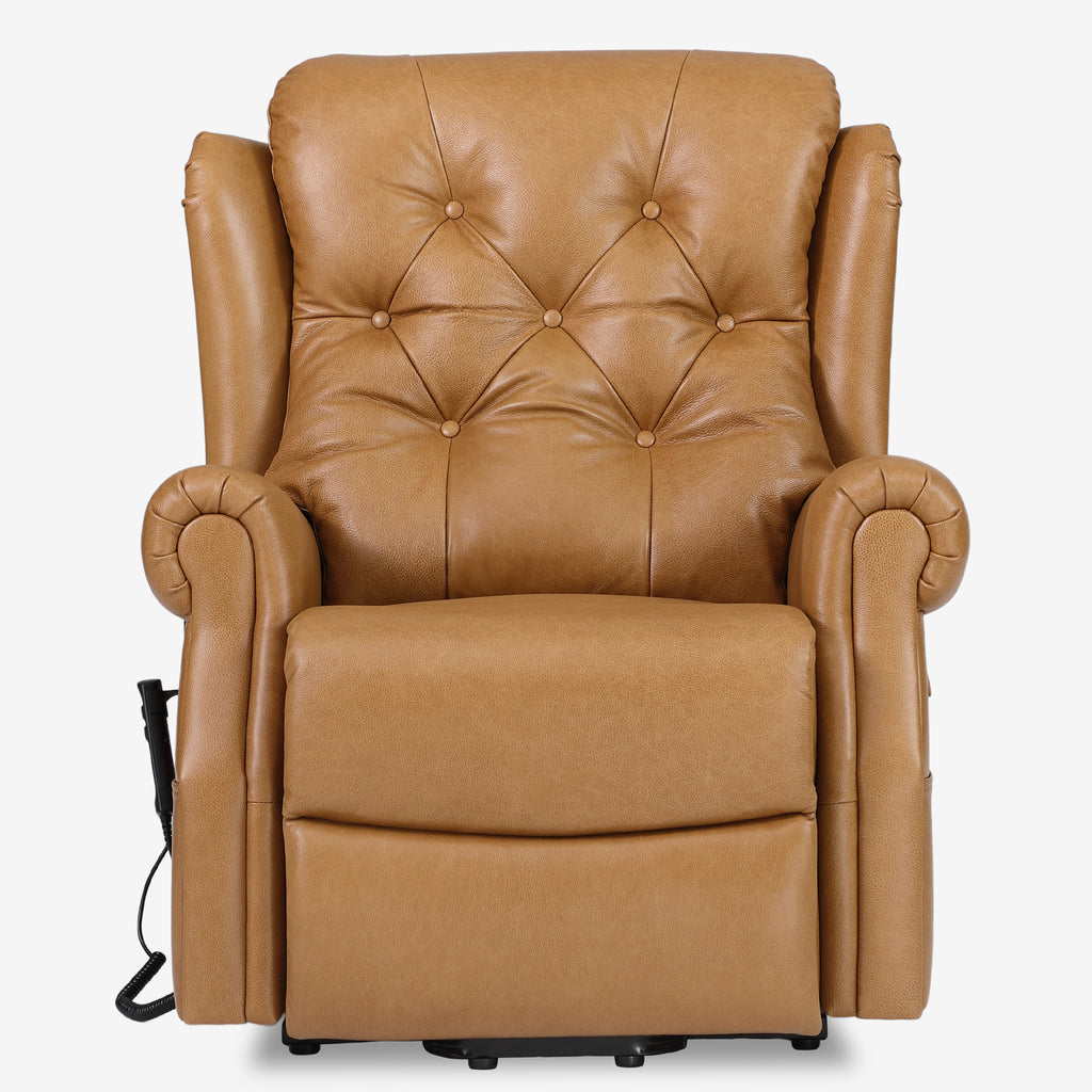 Leather Power Lift Recliner – Dual Motor & Infinite Position