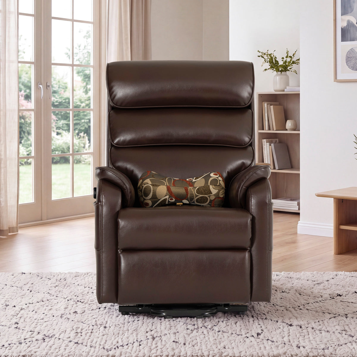 9188S Pro Small Power Lift Recliner – 300 lb, Triple Motor, All-in-One Remote, Lay Flat, Heat & Massage
