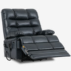 Big And Tall Leather Recliner Chair - 400 Lbs, Extended Footrest