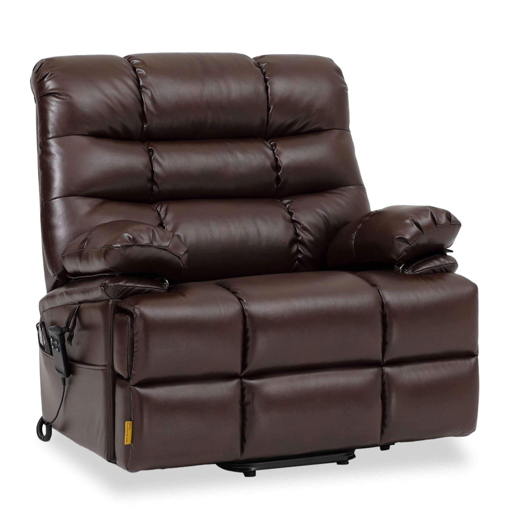 Extra Wide Heavy Duty Lift Chair - 500 LBS, 30.5" Seat, Heat Massage