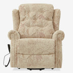 9199 Power Lift Recliner With Heat&Massage(Medium, Jacquard Chenille Beige Yellow)