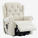Lay Flat Lift Chair Recliner - Daul Motor, Heat & Massage