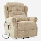 9199 Power Lift Recliner With Heat&Massage(Medium, Jacquard Chenille Beige Yellow)