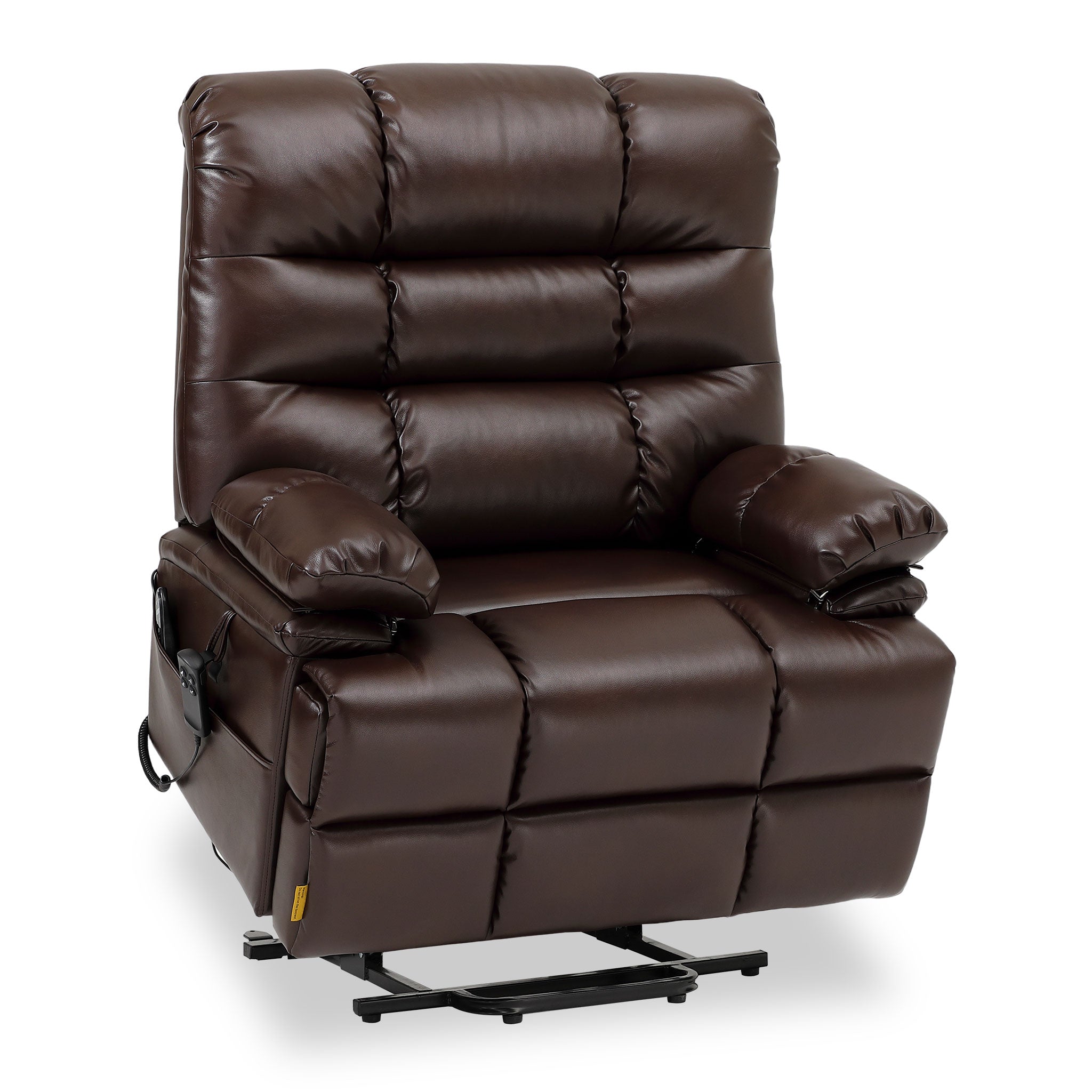 Extra Wide Heavy Duty Lift Chair - 500 LBS, 30.5" Seat, Heat Massage