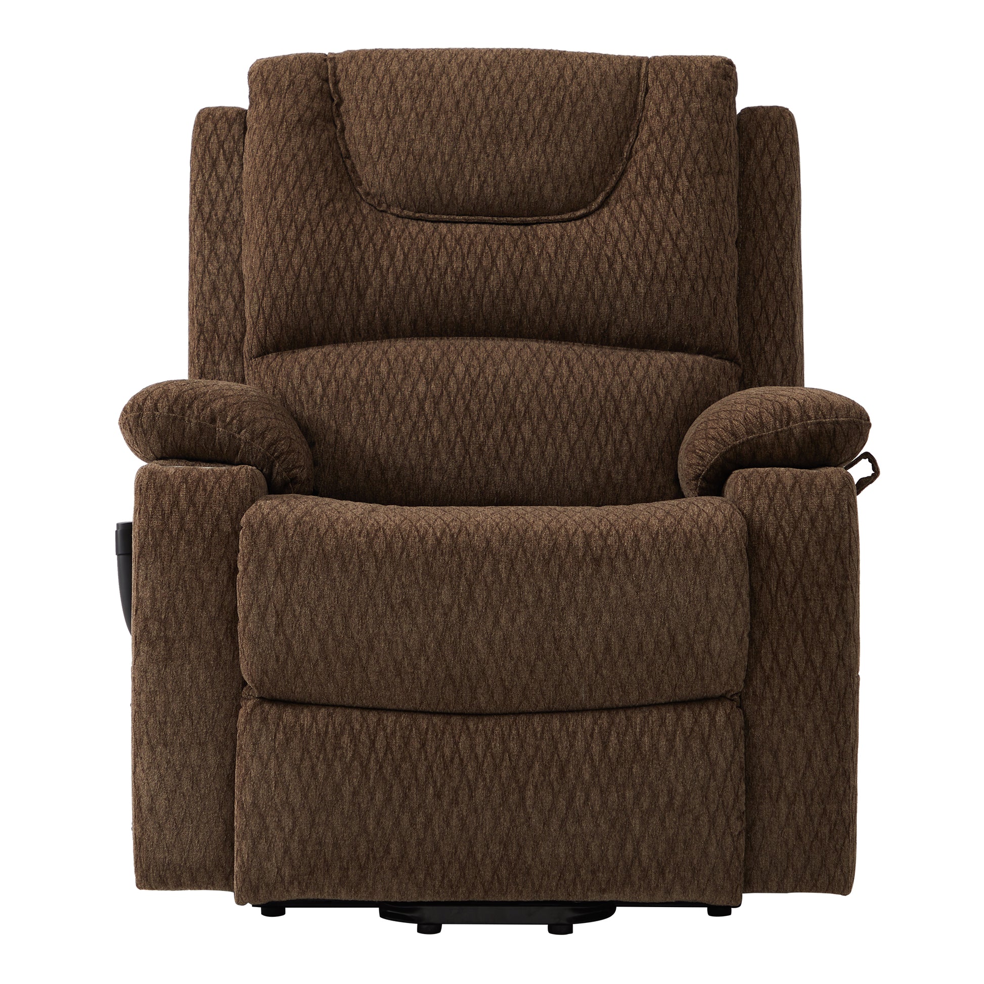 9196 Power Lift Lay Flat Recliner With Heat Massage And Cup Holder(Large)