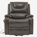 9196 Large Power Lift Recliner – Dual Motor, Cup Holder, Lay Flat, Heat & Massage