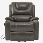 9196 Large Power Lift Recliner – Dual Motor, Cup Holder, Lay Flat, Heat & Massage