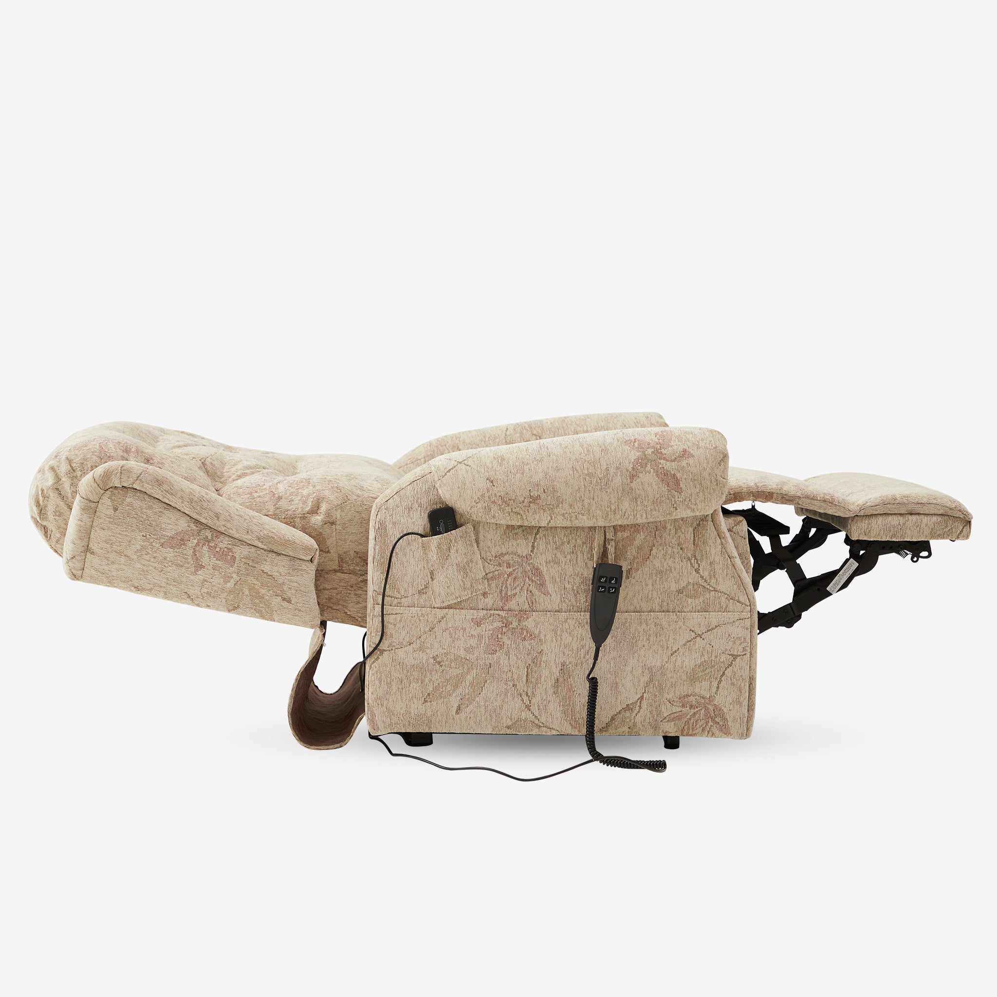 9199 Power Lift Recliner With Heat&Massage(Medium, Jacquard Chenille Beige Yellow)