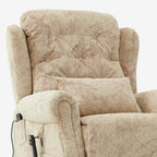 9199 Power Lift Recliner With Heat&Massage(Medium, Jacquard Chenille Beige Yellow)