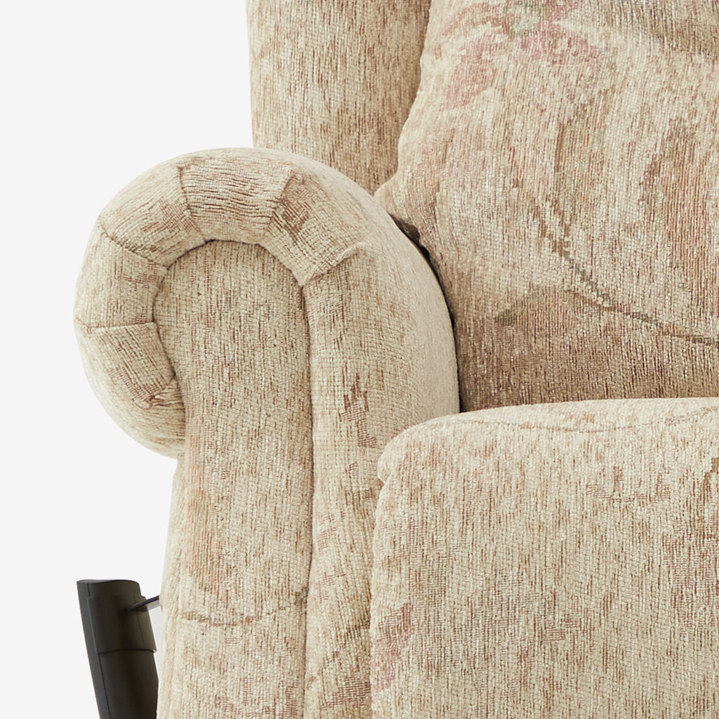 9199 Power Lift Recliner With Heat&Massage(Medium, Jacquard Chenille Beige Yellow)