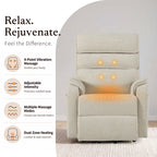 9188 Pro Medium Power Lift Recliner – Triple Motor, Adjustable Headrest, Lay Flat, Heat & Massage