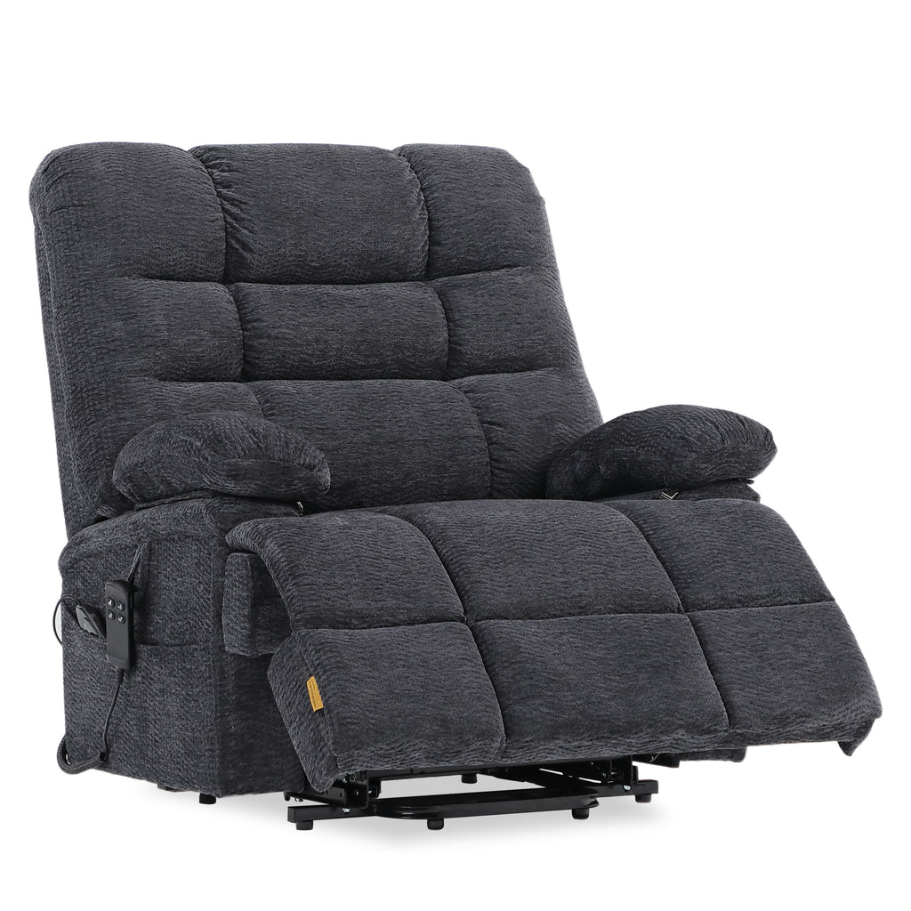 Big And Tall Power Lift Recliners 500 Lbs - Extra Wide 30.5", Lay Flat