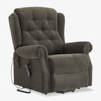 9199 Power Lift Recliner With Heat&Massage(Medium, Chenille Gray)