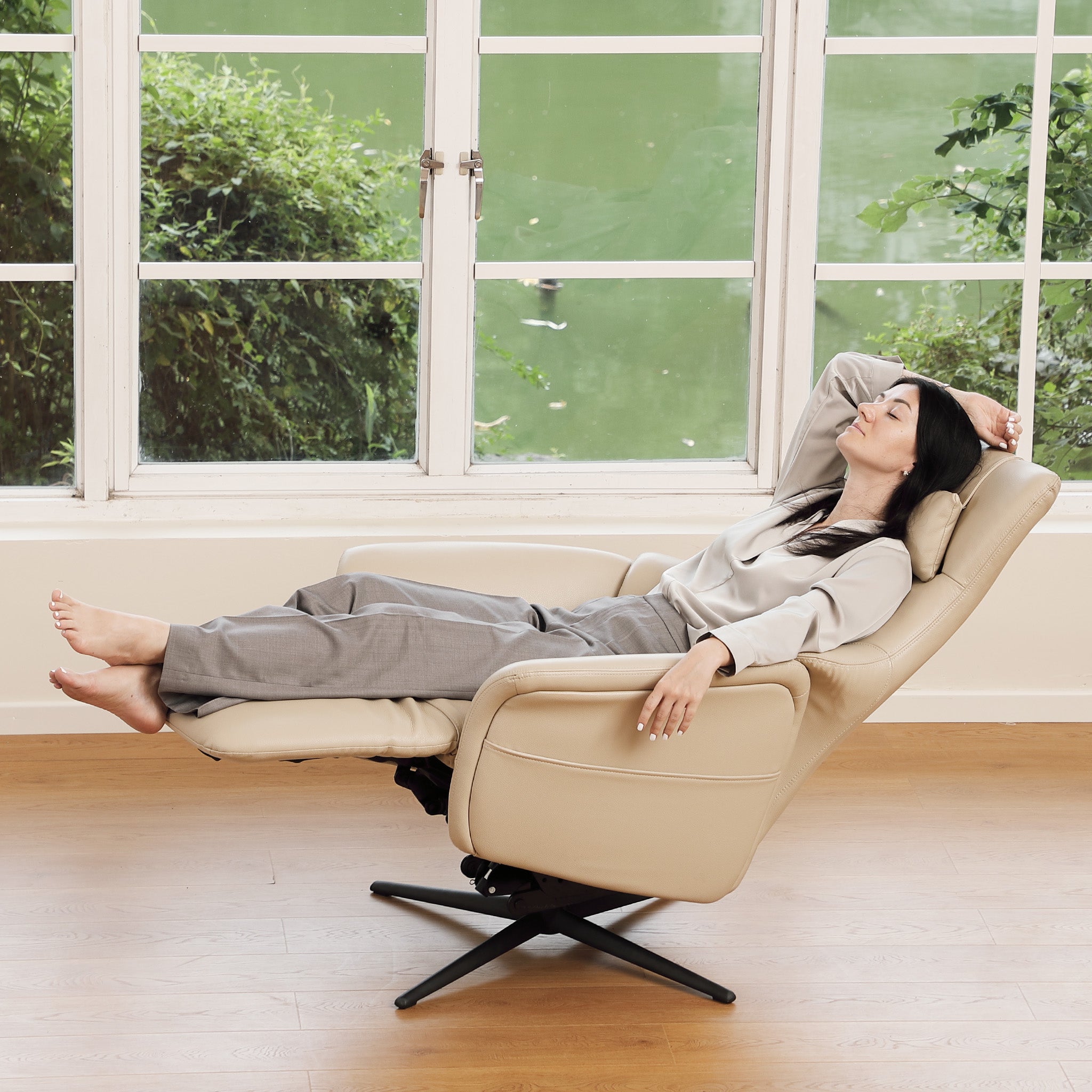 K1 Swivel Power Lift Recliner Chair With Magnetic Remote