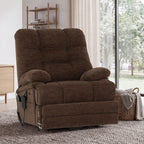 9205L Big & Tall Power Lift Recliner – Extended Footrest, Dual Motor, Heat & Massage, 400 lbs