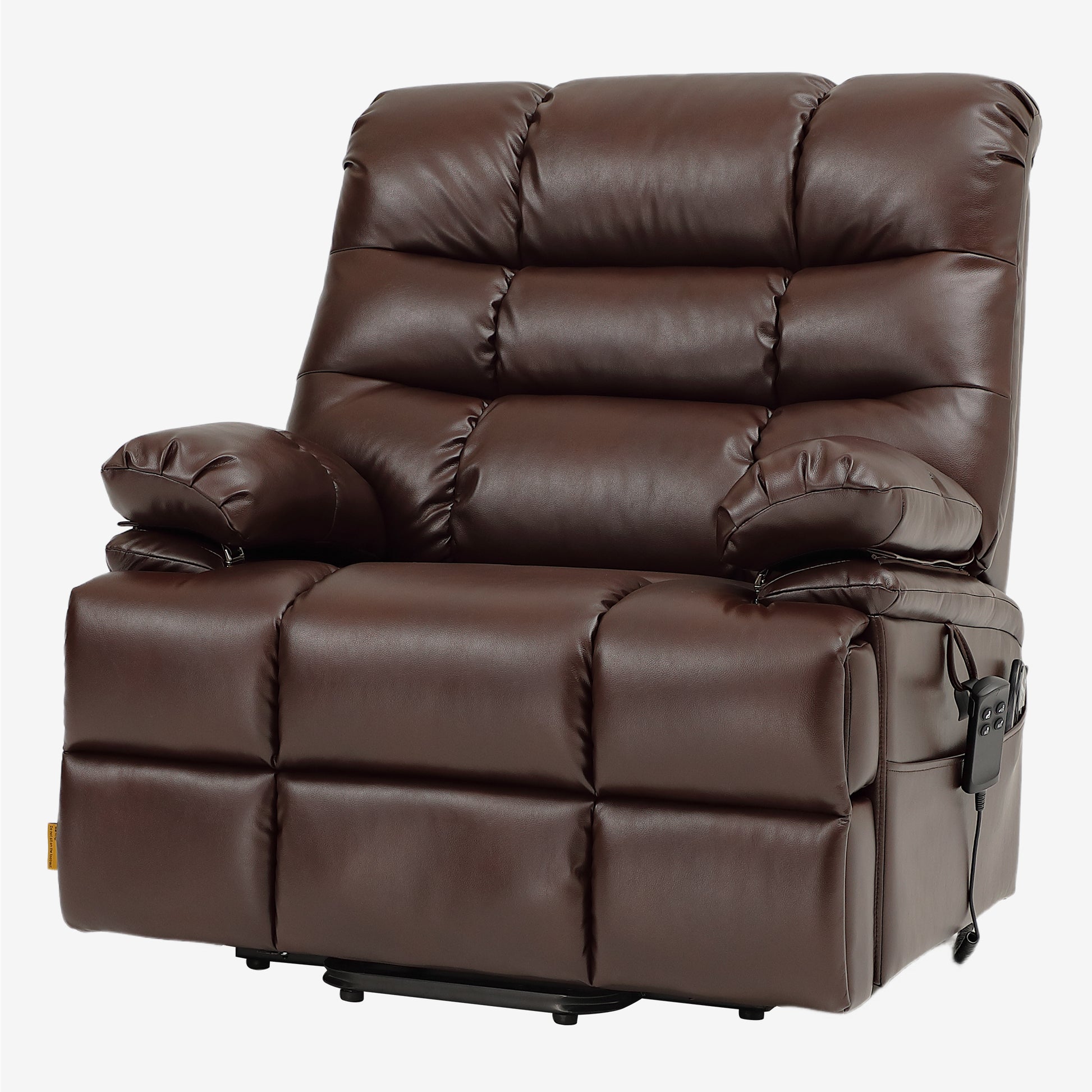 Extra Wide Heavy Duty Lift Chair - 500 LBS, 30.5" Seat, Heat Massage