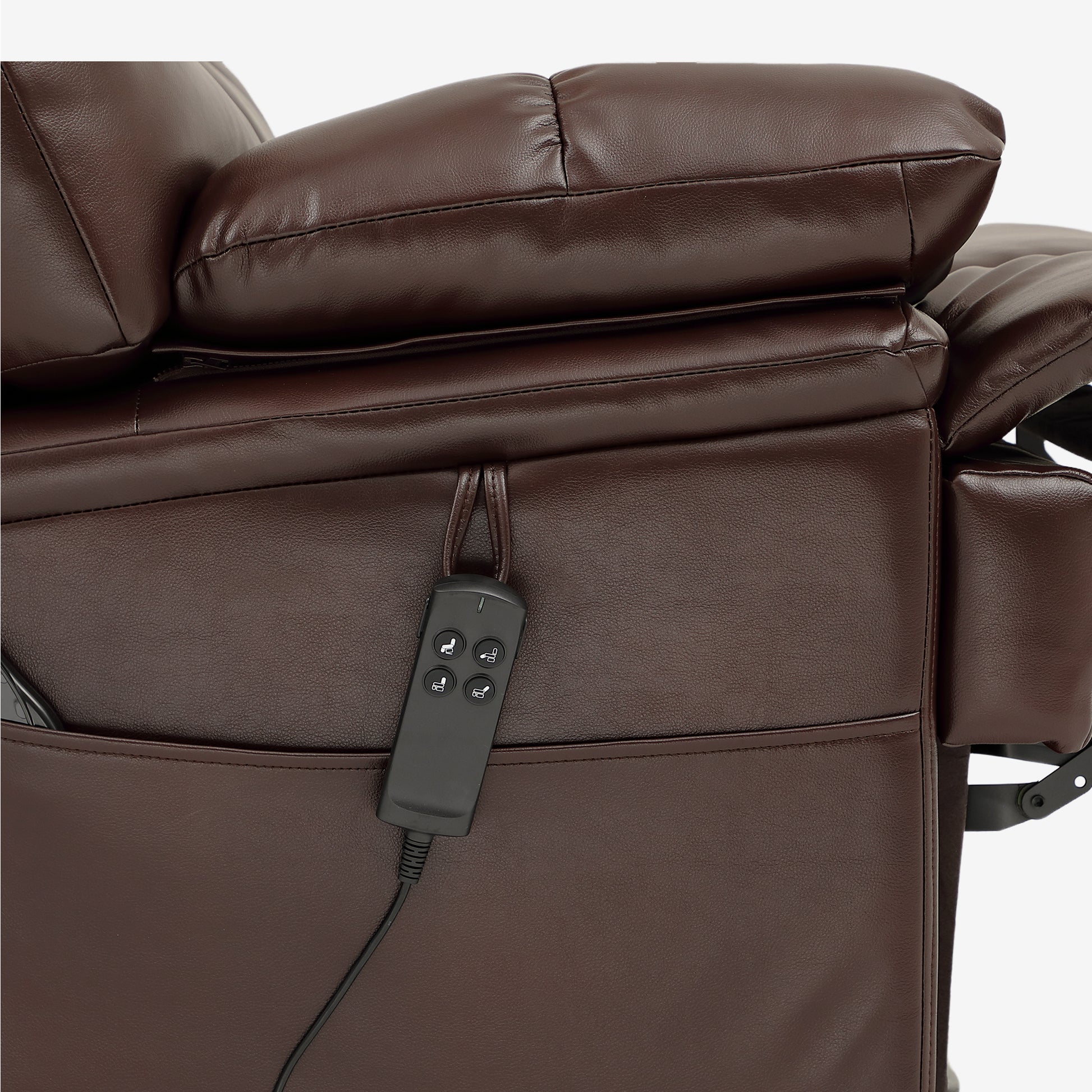 Extra Wide Heavy Duty Lift Chair - 500 LBS, 30.5" Seat, Heat Massage