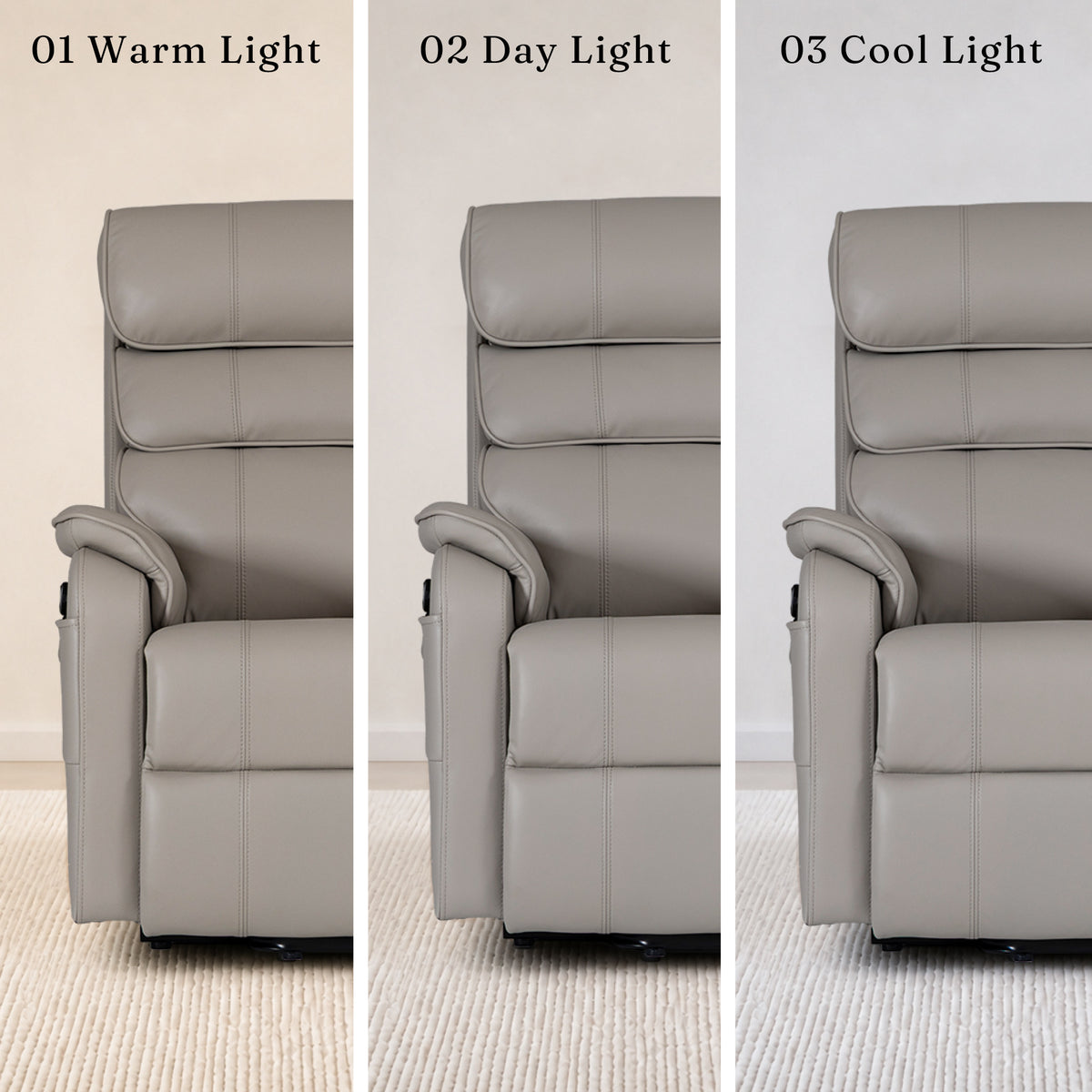 9188 Pro Medium Power Lift Recliner – Triple Motor, Adjustable Headrest, Lay Flat, Heat & Massage