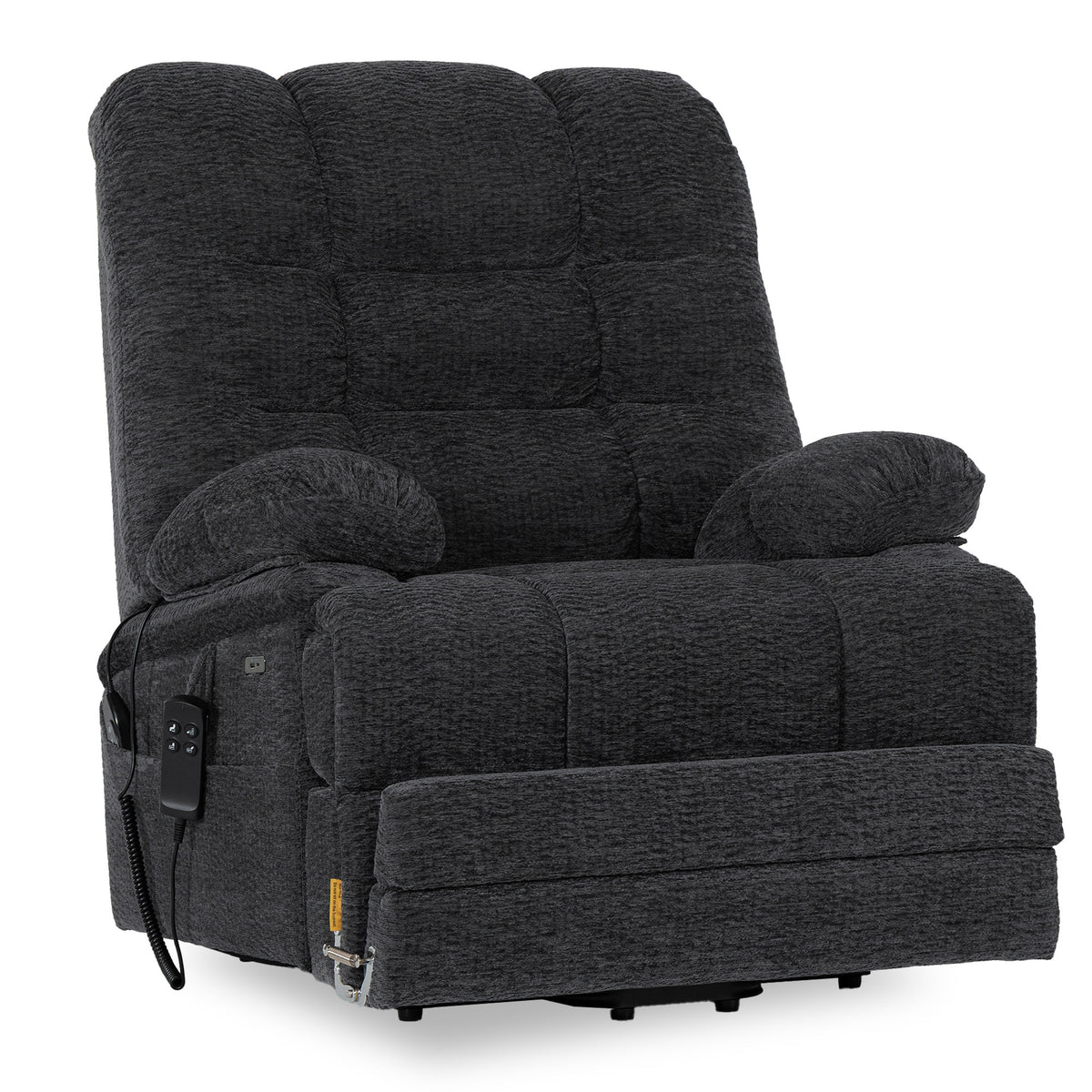 9205L Big & Tall Power Lift Recliner – Extended Footrest, Dual Motor, Heat & Massage, 400 lbs