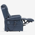 Dual Motor Real Leather Lift Chair with Infinite Position