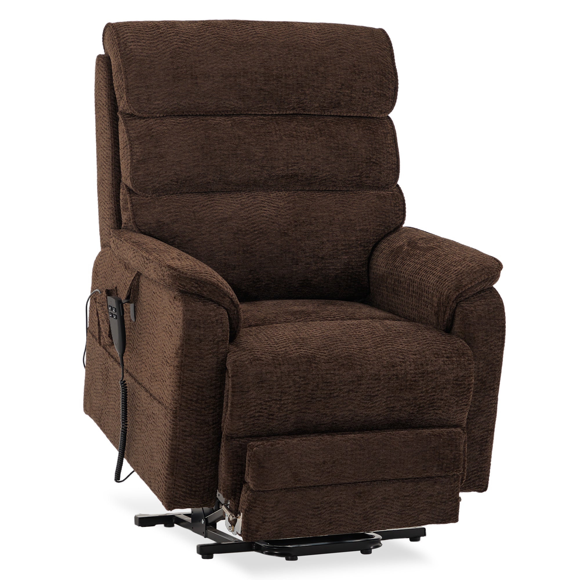 Power Recliner For Big And Tall-Extended Footrest, 400lb, Heat & Massage