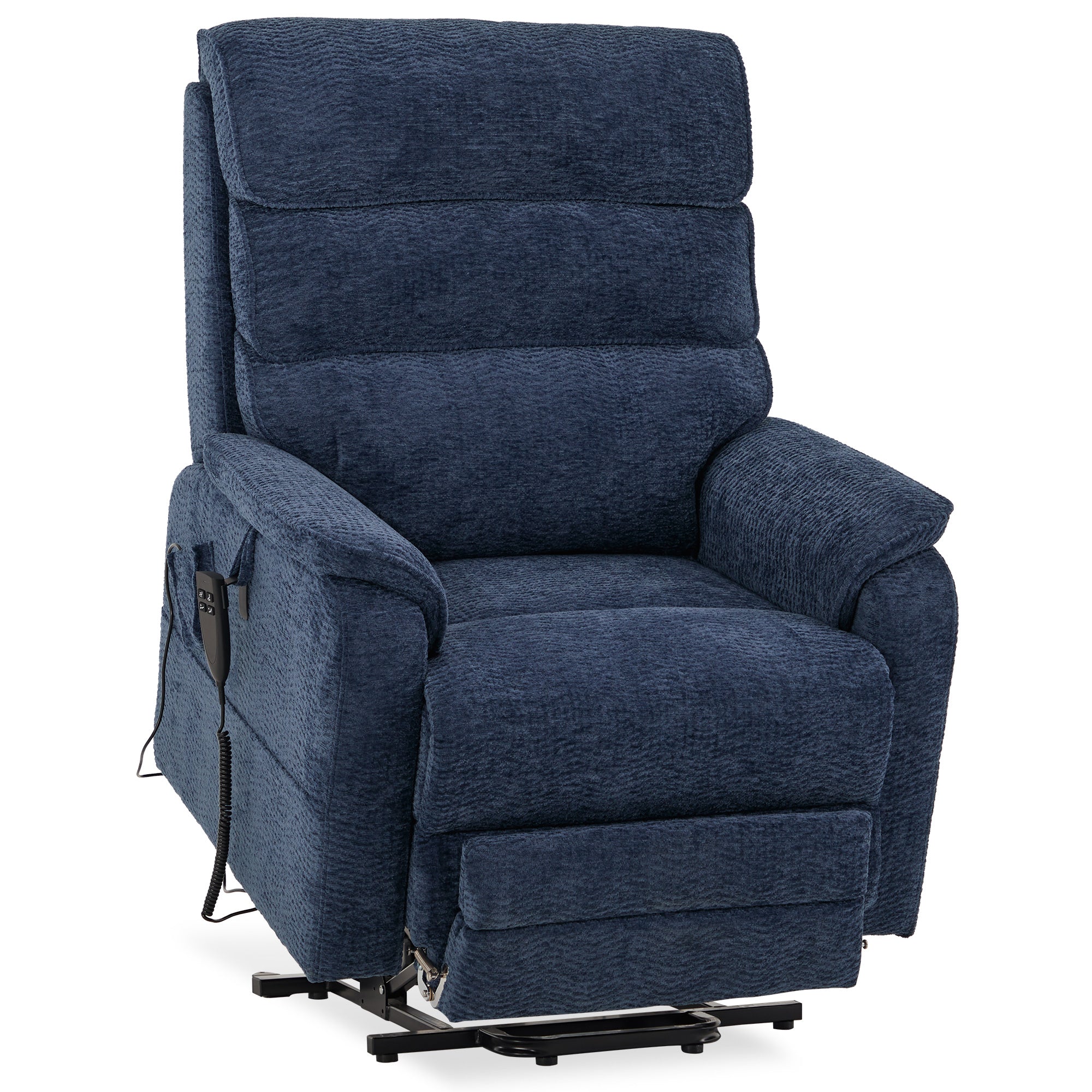Big Tall Man Recliner With Extended Footrest, 400LB, Heat & Massage