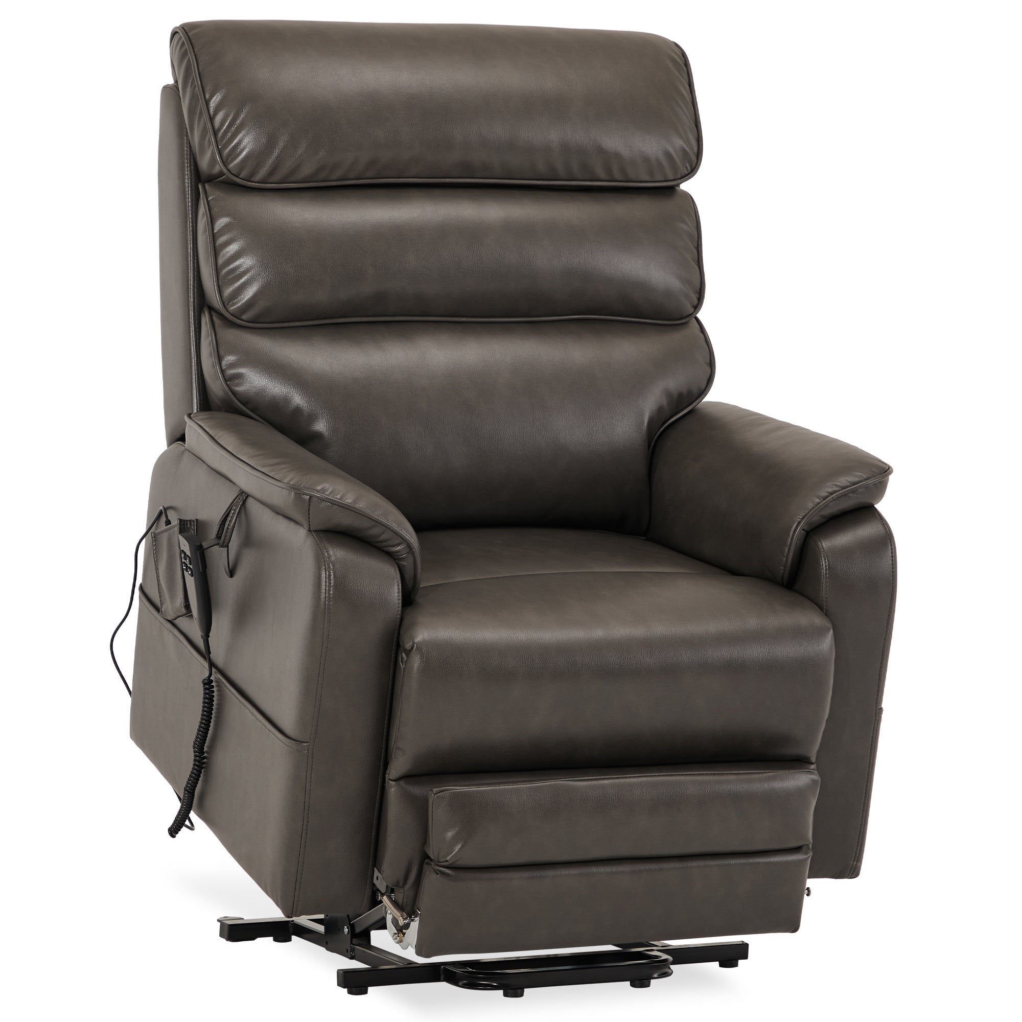 Tall Man Lift Recliner With Extended Footrest, 400 lb, Heat & Massage