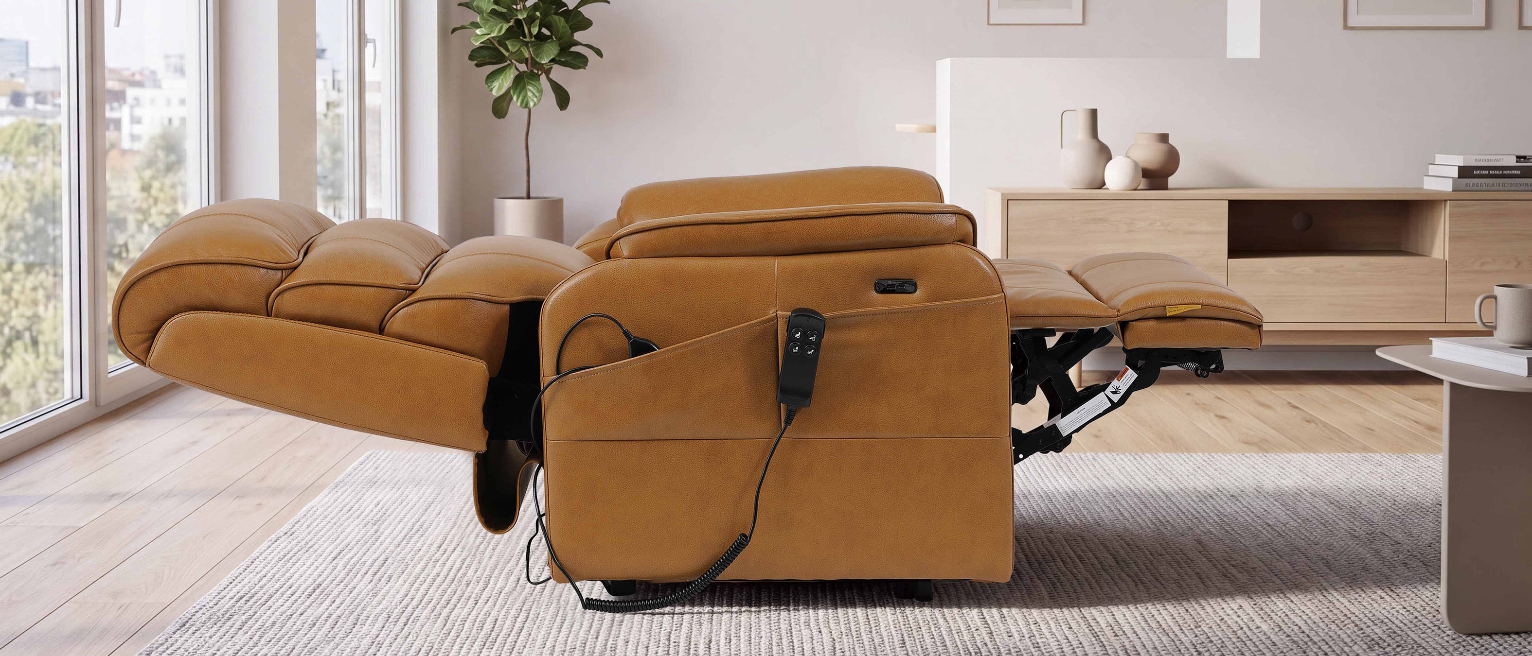 From upright to fully flat — a true 180°.