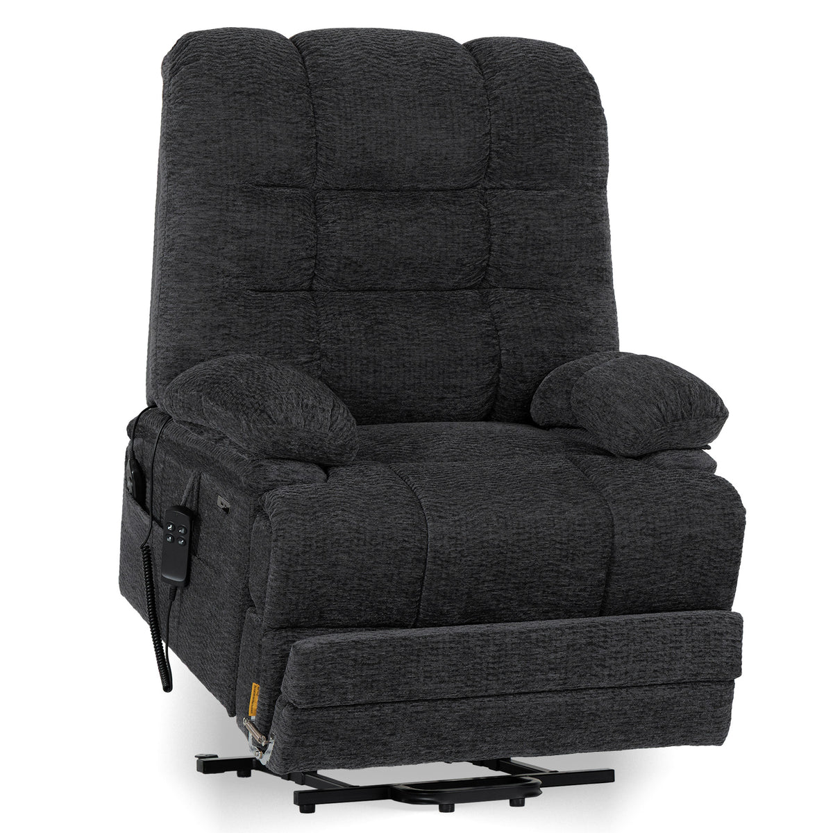 9205L Big & Tall Power Lift Recliner – Extended Footrest, Dual Motor, Heat & Massage, 400 lbs