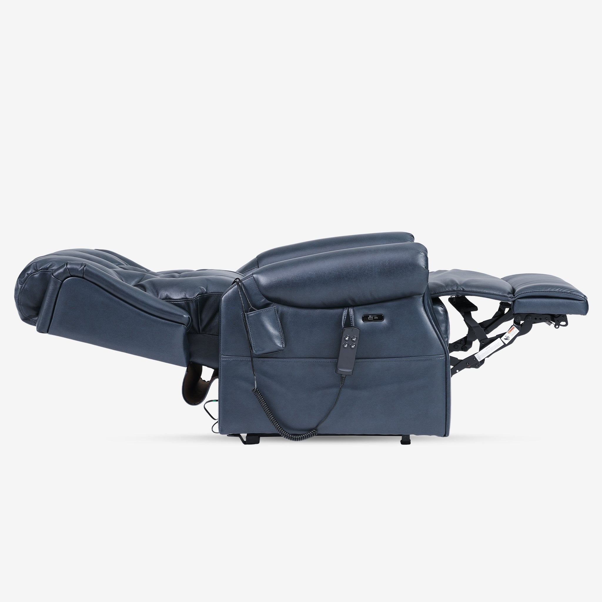 Dual Motor Real Leather Lift Chair with Infinite Position