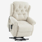 Lay Flat Lift Chair Recliner - Daul Motor, Heat & Massage