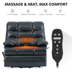 Power Lift Recliner 500 Lb Capacity - Triple Motor, Heat & Massage
