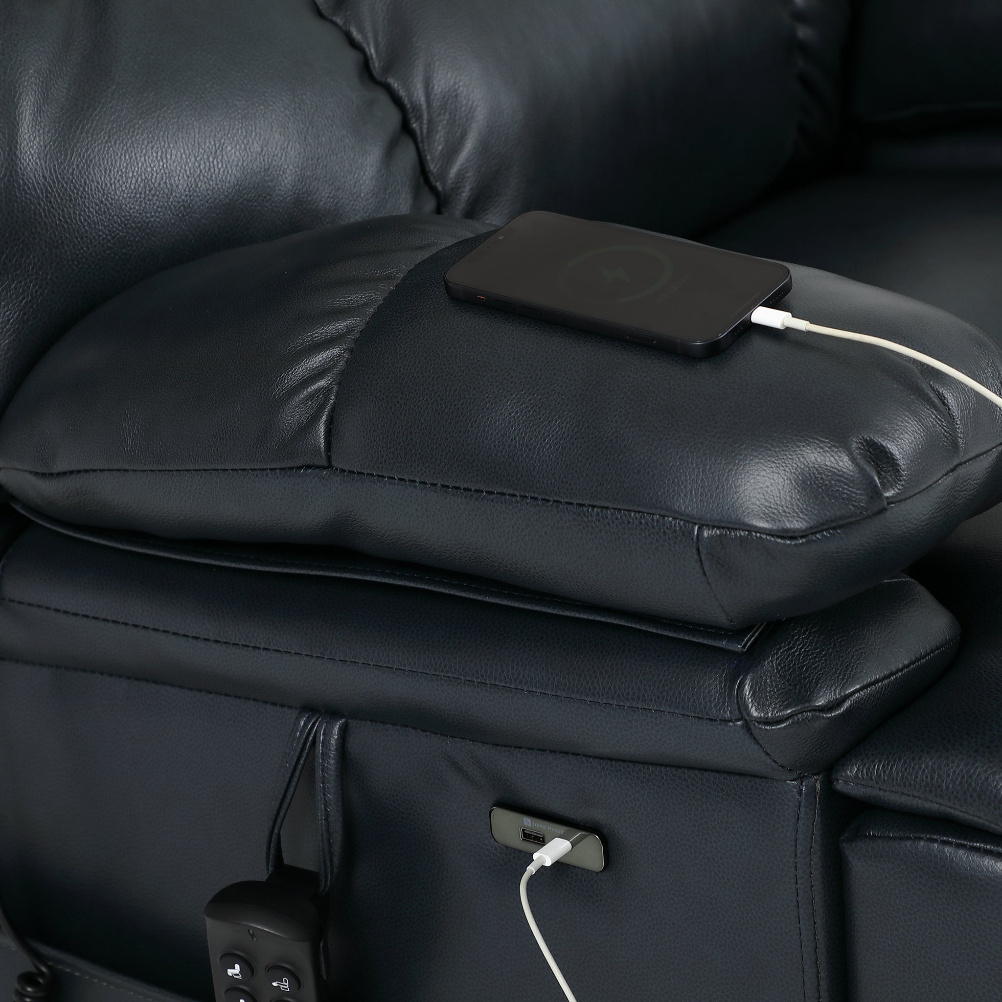 Big And Tall Leather Recliner Chair - 400 Lbs, Extended Footrest