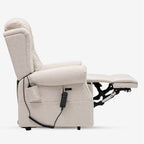 Lay Flat Lift Chair Recliner - Daul Motor, Heat & Massage