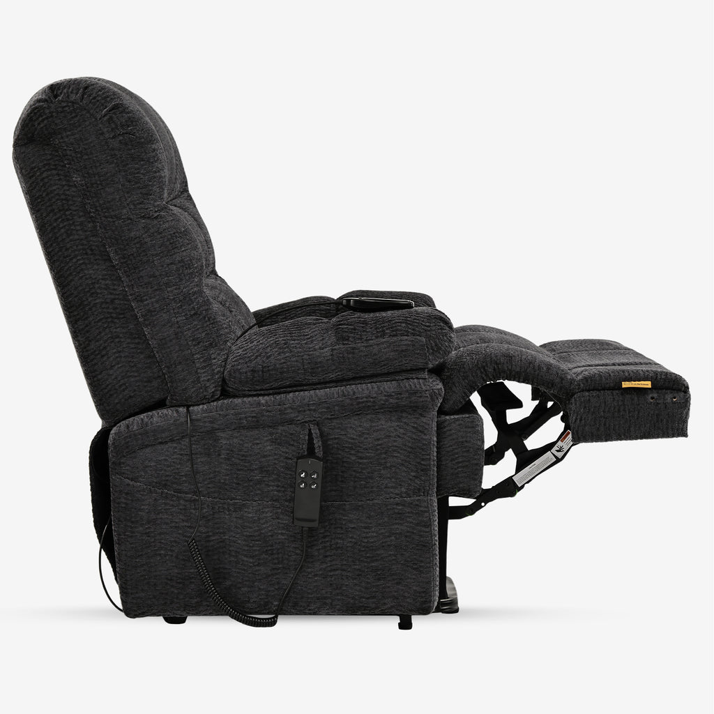 9205 EW500 Extra-Wide Big Man Power Lift Recliner - Triple Motor, 500 LBS, Heat & Massage