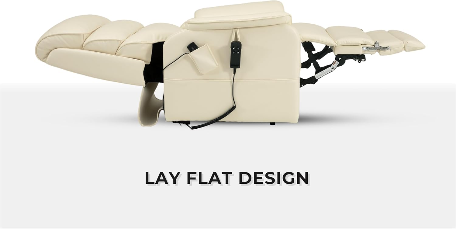 Lift Chairs For Big And Tall With Extended Footrest, Wide Seat, Lay Flat