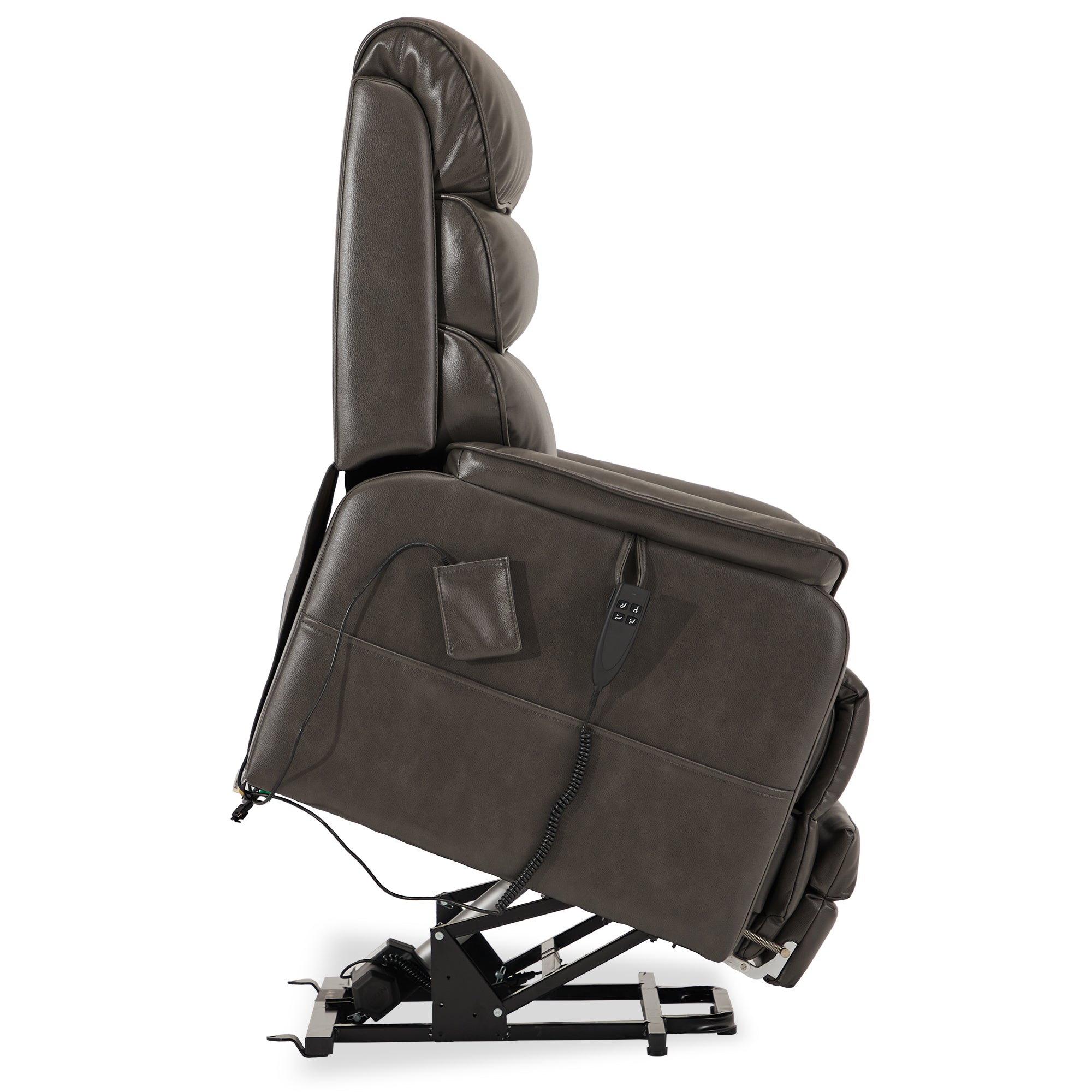 Tall Man Lift Recliner With Extended Footrest, 400 lb, Heat & Massage