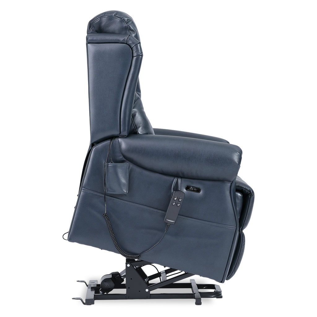 Dual Motor Real Leather Lift Chair with Infinite Position