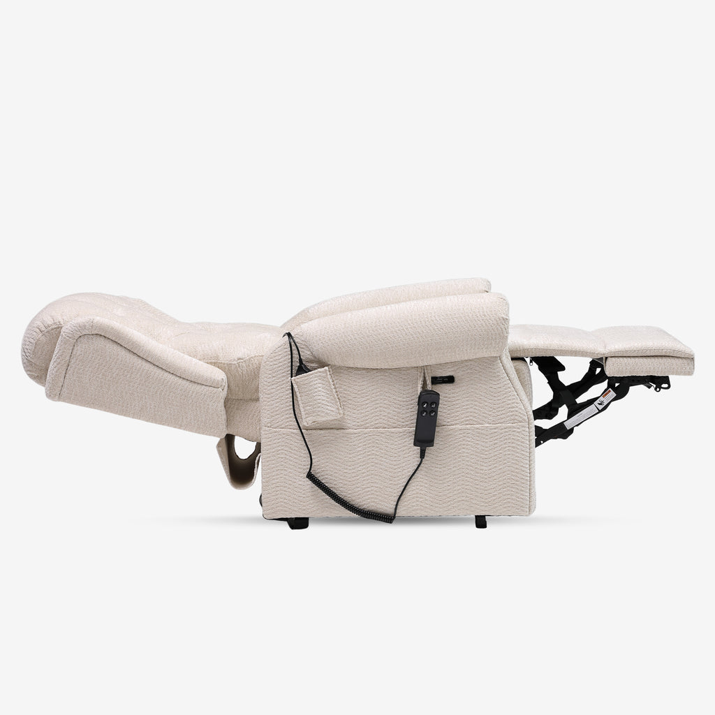 Lay Flat Lift Chair Recliner - Daul Motor, Heat & Massage