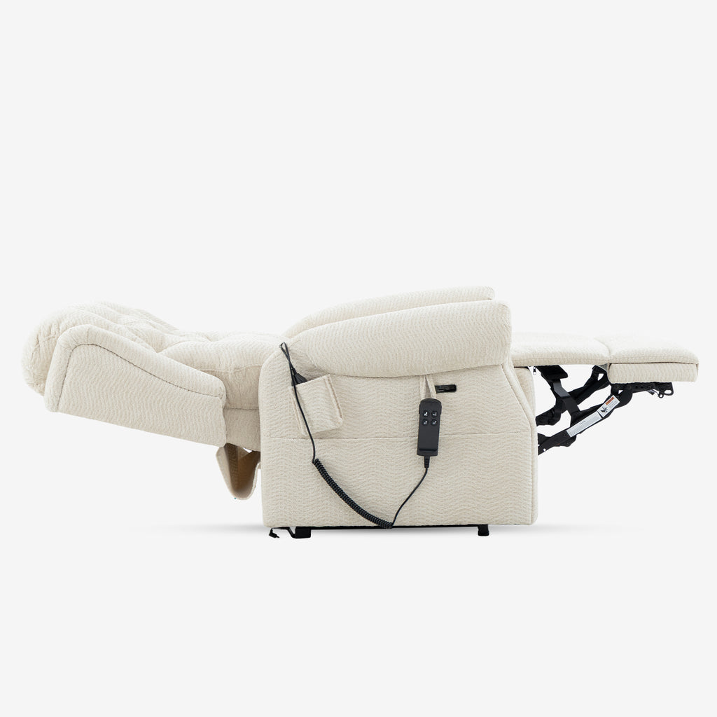Lay Flat Lift Chair Recliner - Daul Motor, Heat & Massage