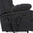 9205L Big & Tall Power Lift Recliner – Extended Footrest, Dual Motor, Heat & Massage, 400 lbs