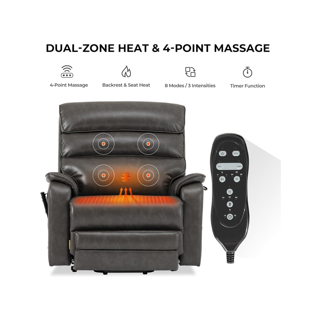 500 Lb Heavy Duty Lift Chair Triple Motor - Designed For Big & Tall