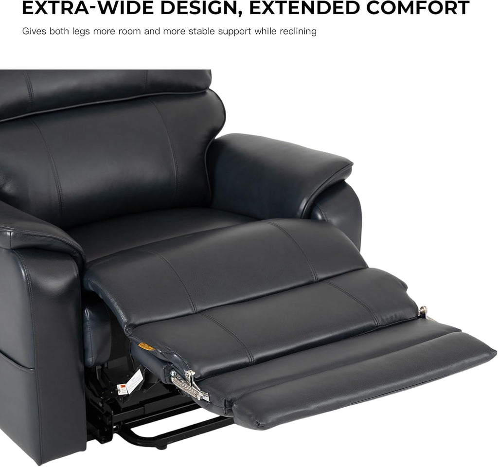 Extra Wide Heavy Duty Lift Chair Heat Massage - 500 lbs, Triple Motor